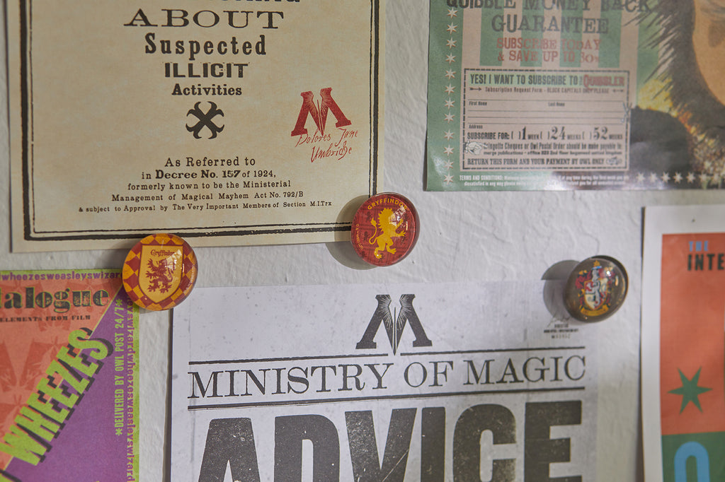 Harry Potter: Gryffindor Glass Magnet Set (Set of 6)