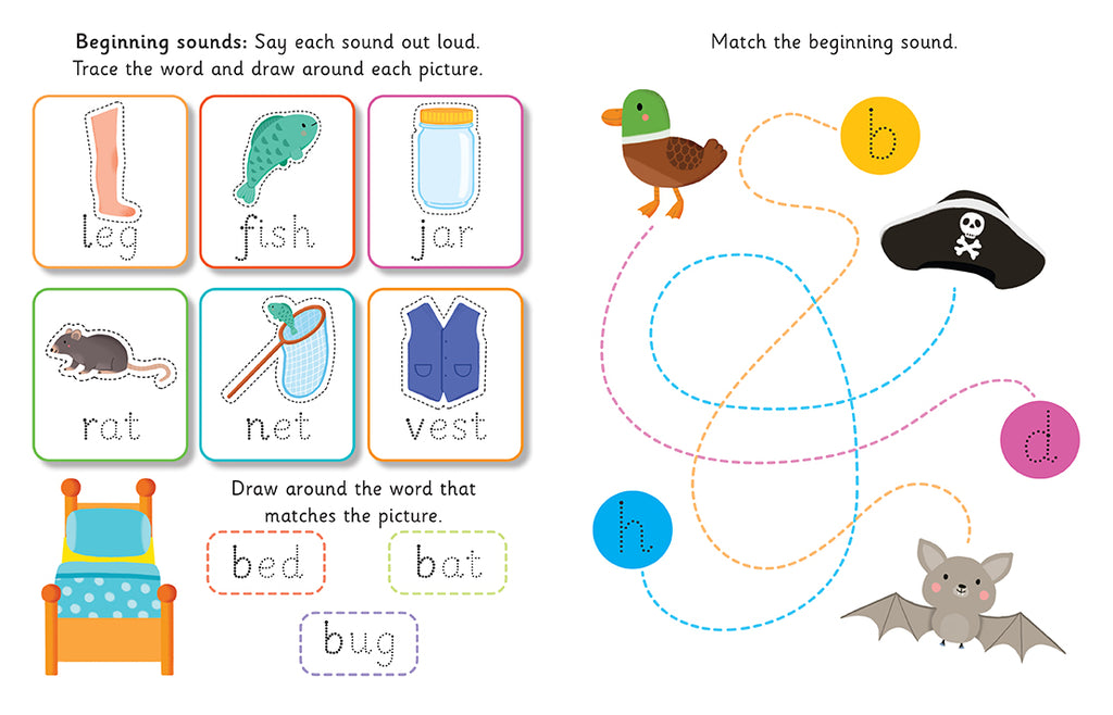 Let's Learn: First Phonics (Write and Wipe)