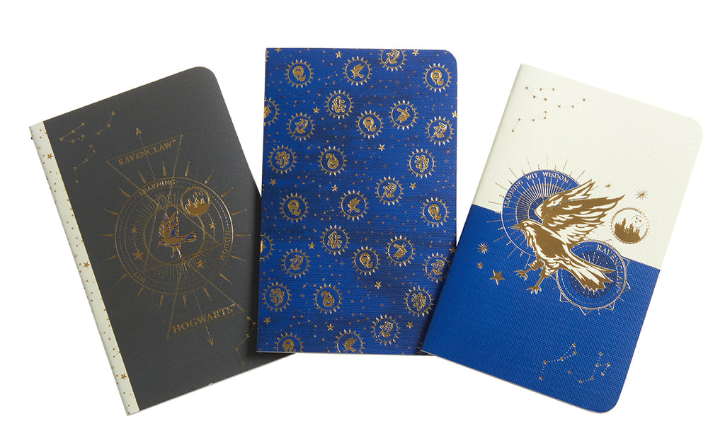 Harry Potter: Raveclaw Constellation Sewn Pocket Notebook Collection (Set of 3)
