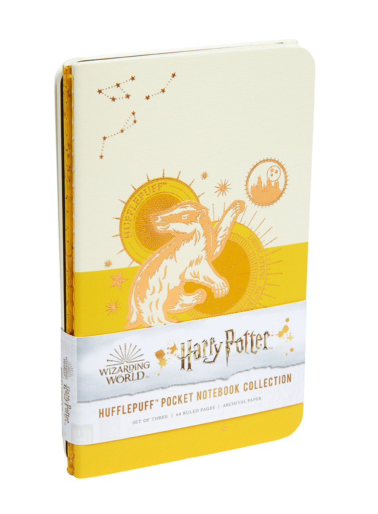 Harry Potter: Hufflepuff Constellation Sewn Pocket Notebook Collection (Set of 3)