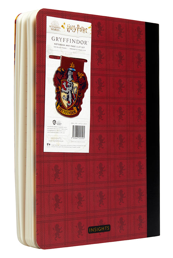 Harry Potter: Gryffindor Notebook and Page Clip Set