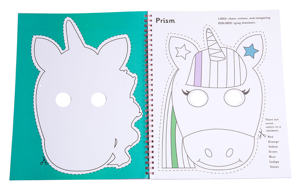 Color & Cut Masks: Unicorns