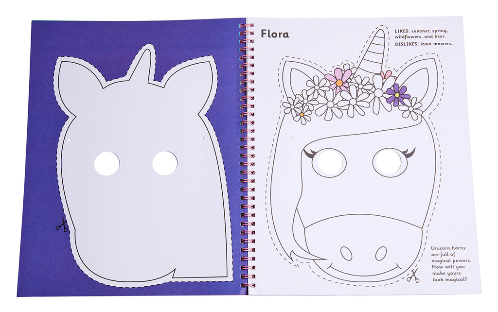 Color & Cut Masks: Unicorns