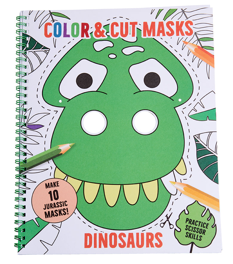 Color & Cut Masks: Dinosaurs