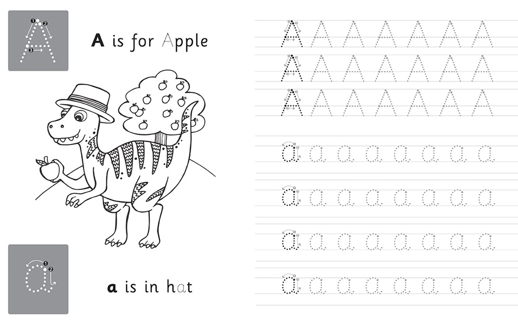 Trace & Learn Handwriting Practice: Dinosaur