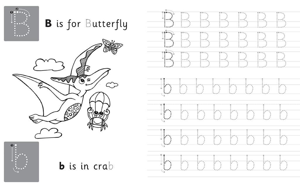 Trace & Learn Handwriting Practice: Dinosaur