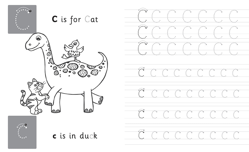 Trace & Learn Handwriting Practice: Dinosaur
