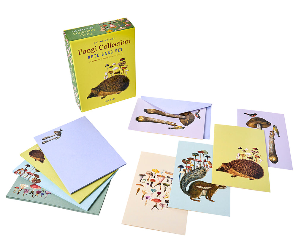 Art of Nature: Fungi Boxed Card Set (Set of 20 Cards)
