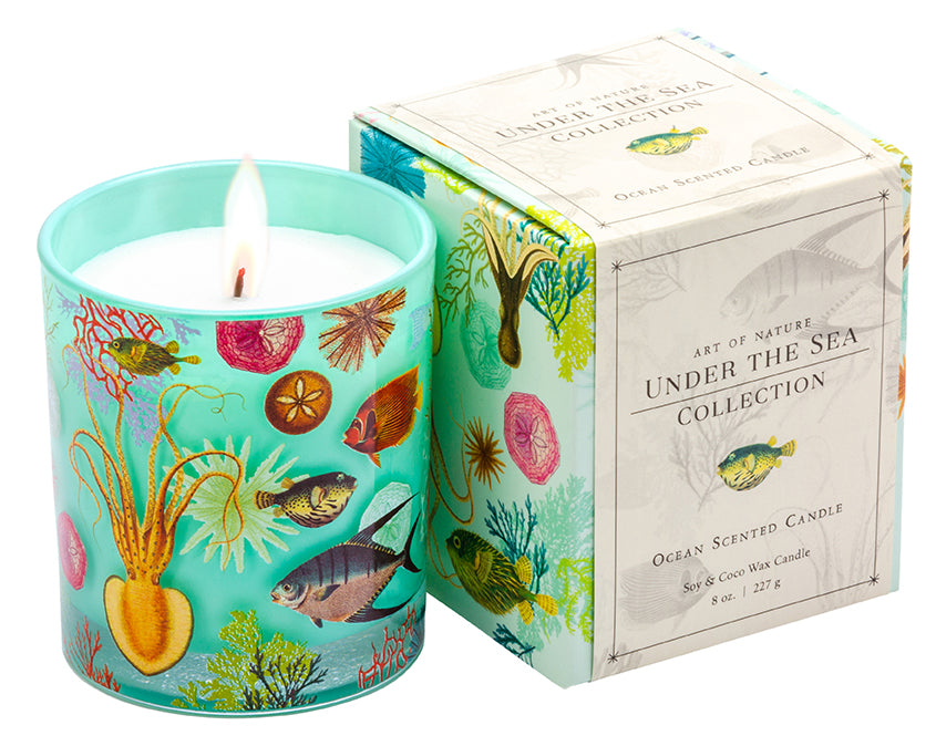 Art of Nature: Under the Sea Scented Glass Candle