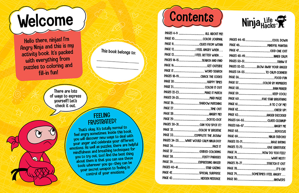 Ninja Life Hacks: Angry Ninja Activity Book