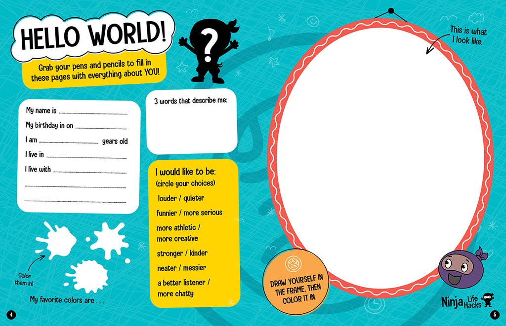 Ninja Life Hacks: Anxious Ninja Activity Book