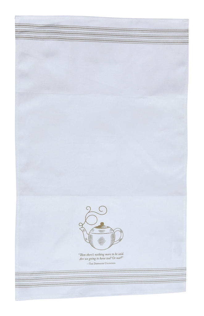 The Official Downton Abbey Afternoon Tea Cookbook - Gift Set (Book + Tea Towel)