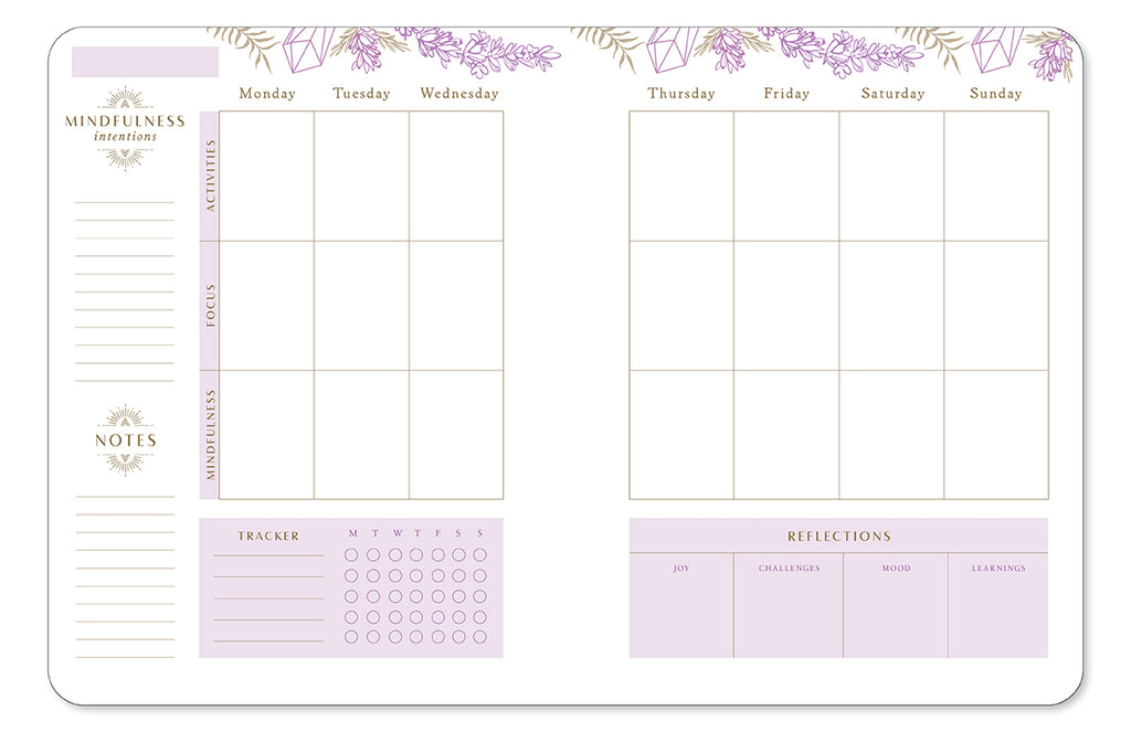 Mindfulness 12-Month Undated Planner