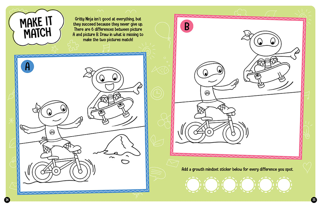 Ninja Life Hacks: Growth Mindset Ninja Activity Book