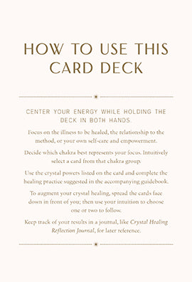 Crystal Healing Card Deck