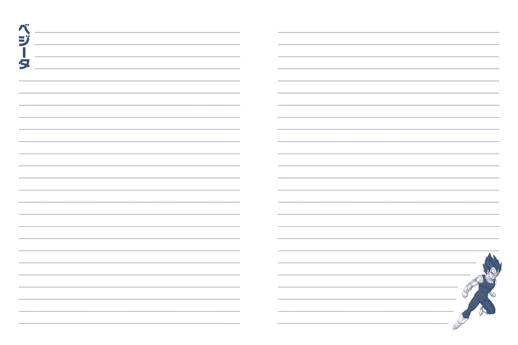 Dragon Ball Z: Vegeta Softcover Notebook