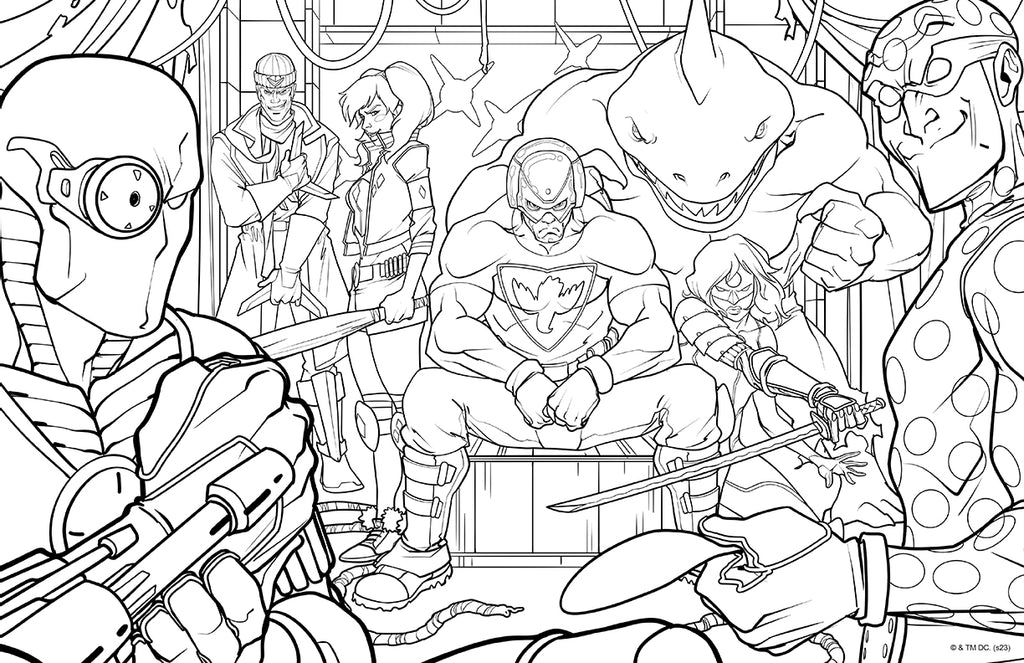 DC Super-Villains: The Official Coloring Book