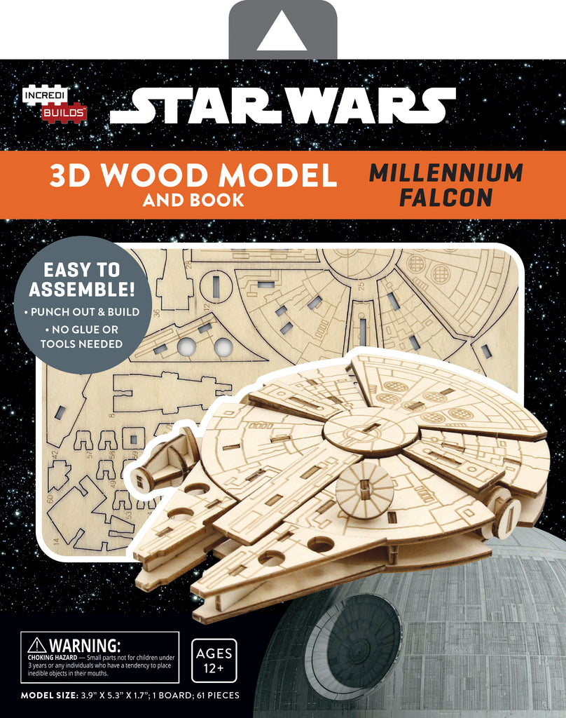 IncrediBuilds: Star Wars: Millennium Falcon 3D Wood Model and Book